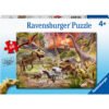 Ravensburger - Пъзел 60 ел. - Битката на динозаврите