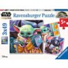Ravensburger - Пъзел 3х49 ел. - Мандалориан: Бебе Йода