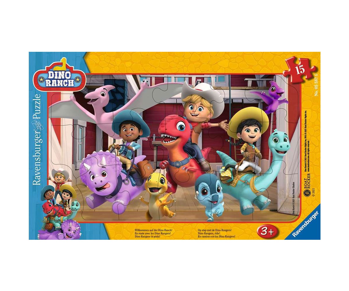 Ravensburger - Пъзел 15 ел. - Ранчо за динозаври