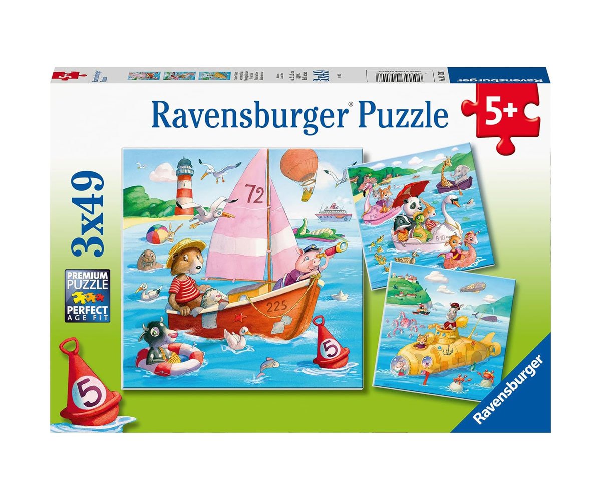 Ravensburger - Пъзел 3х49ел. - Над водата