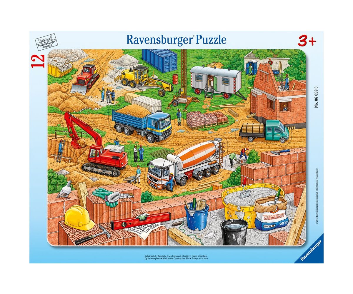 Ravensburger-Пъзел 12 ел-Строителна площадка