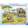 Ravensburger - Пъзел 30-48 ел. - Животинският свят от Африка
