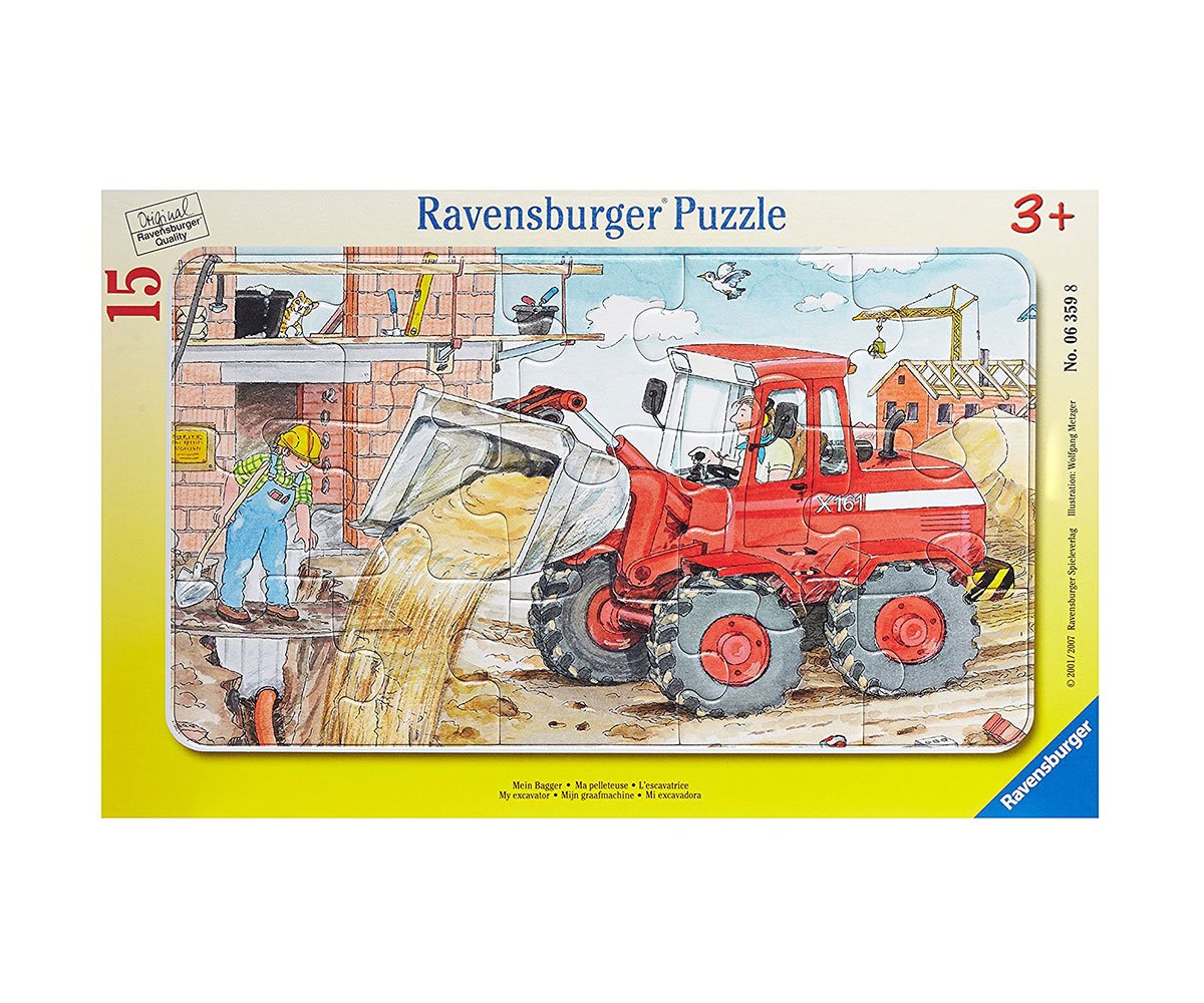 Ravensburger - Пъзел 15 ел. - Багер