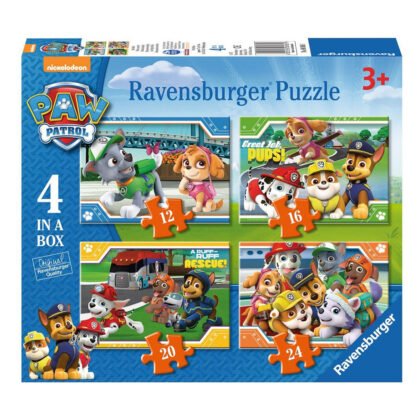 Ravensburger - Пъзел 4-в-1: 12/16/20/24 ел. - Пес Патрул