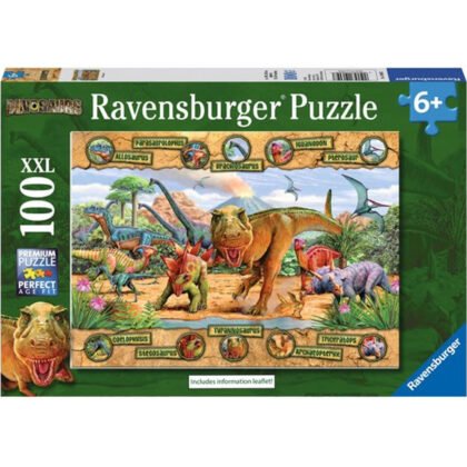 Ravensburger - Пъзел 100 ел. - Динозаври