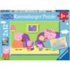 Ravensburger - Пъзел 2x12 ел. - Peppa Pig, Пепа у дома