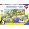 Ravensburger - Пъзел 2х12 ел. - Животни в зоопарка