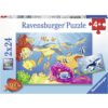 Ravensburger - Пъзел 2х24 ел. - Подводен живот