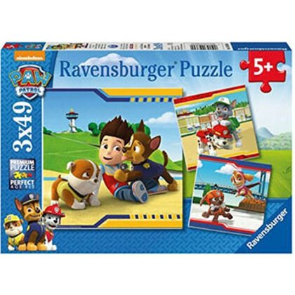 Ravensburger - Пъзел 3х49 ел. - Пес патул: Герои в униформи