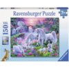 Ravensburger - Пъзел 150 ел. - Еднорози в светлината на залеза