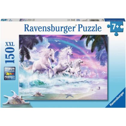 Ravensburger - Пъзел 150 ел. - XXL - Еднорози на плажа