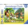 Ravensburger - Пъзел 100 ел. - Приятели животни