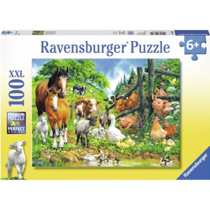Ravensburger - Пъзел 100 ел. - Приятели животни