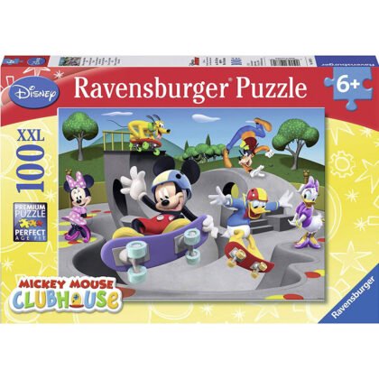 Ravensburger - Пъзел 100 ел. - Мики Маус: Скейт Парк