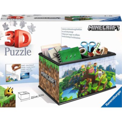 Ravensburger - 3D Пъзел 216 ел. - Майнкрафт: Кутия за съхранение