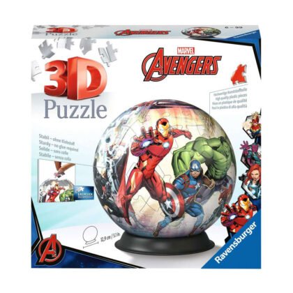 Ravensburger - 3D пъзел 72 eл. - Marvel Avengers топка пъзел