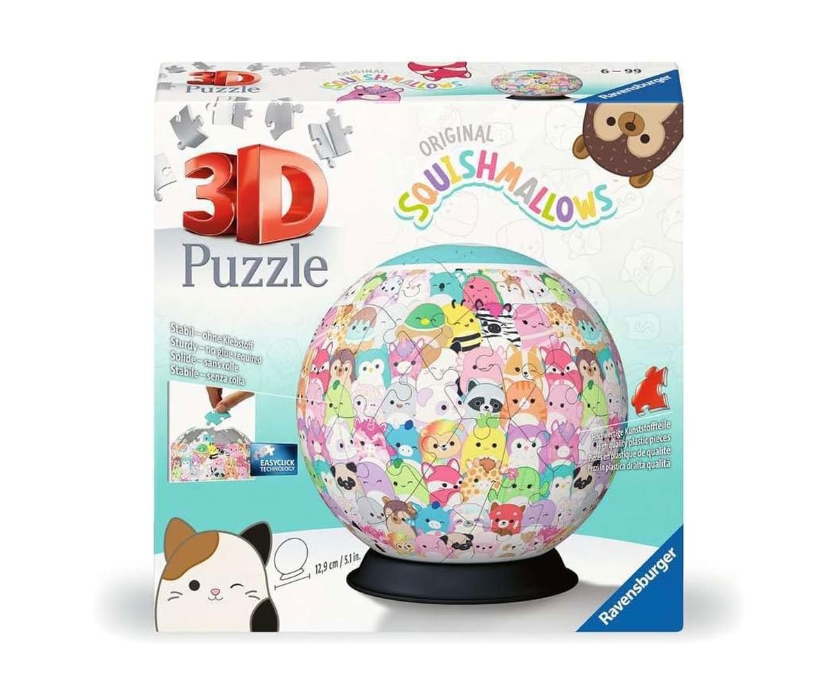 Ravensburger - 3D Пъзел 72 ел. - Топка Squishmallows