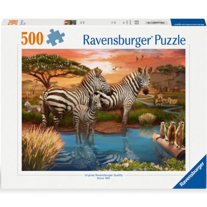 Ravensburger - Пъзел 500 ел. - Зебри във водата