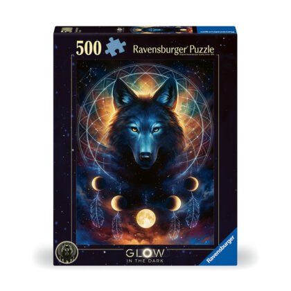Ravensburger - Пъзел 500 ел. - Светещ в тъмното вълк
