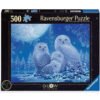 Ravensburger - Пъзел 500 ел. - Сови на лунна светлина