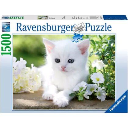Ravensburger - Пъзел 1500 ел. - Бяло коте