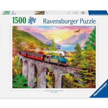 Ravensburger - Пъзел 1500 ел. - Пътуване с влак през есента