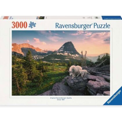Ravensburger - Пъзел 3000 ел. - Алпийска коза с бебе