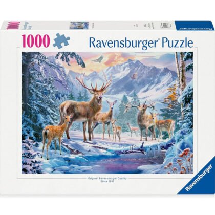 Ravensburger - Пъзел 1000 ел. - Сърни и елени през зимата