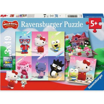 Ravensburger - Пъзел 3х49 ел. - Хелоу Кити