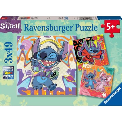 Ravensburger - Пъзел 3x49 ел. - Стич