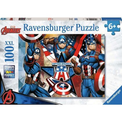 Ravensburger - Пъзел 100 ел. - Капитан Америка Марвел