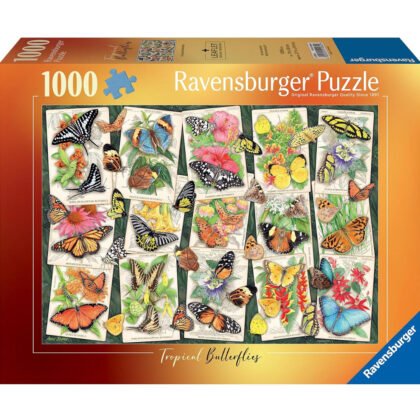 Ravensburger - Пъзел 1000 ел. - Тропически пеперуди
