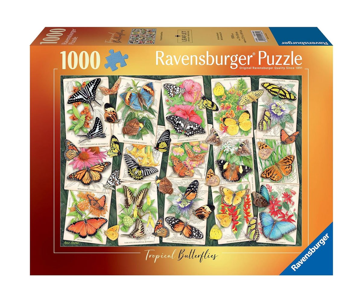 Ravensburger - Пъзел 1000 ел. - Тропически пеперуди