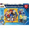 Ravensburger - Пъзел 3x49 ел. - Соник