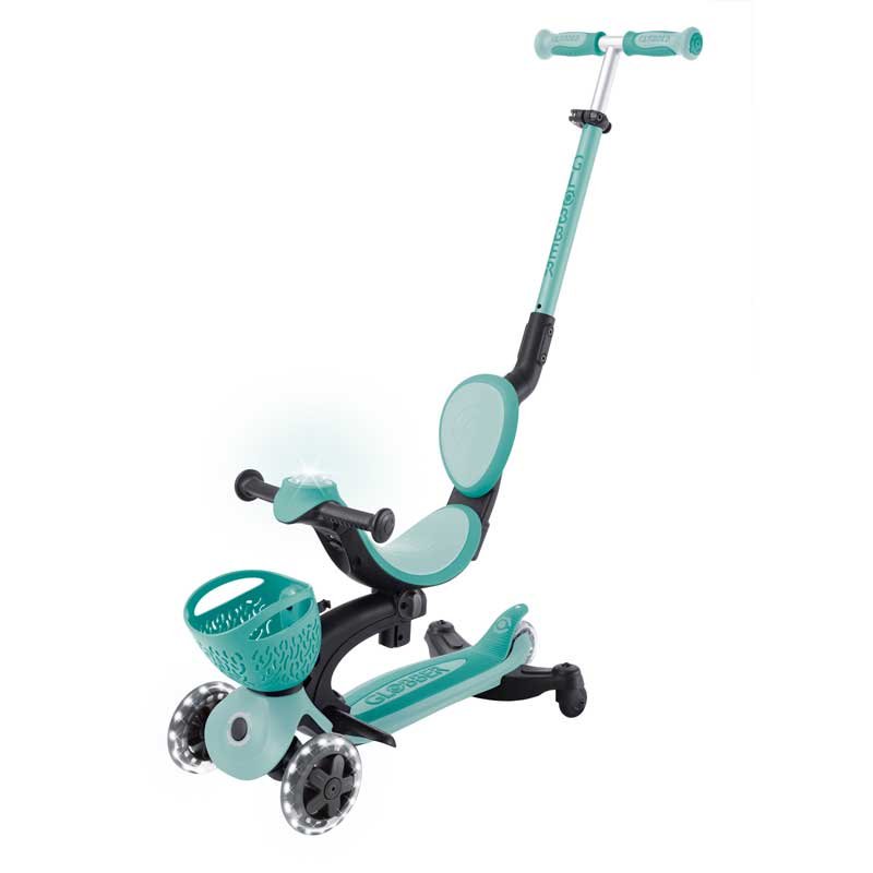 Тротинетка 5 в 1 GLOBBER BABY LEARN 360° FLASH LIGHTS - мента - Image 3