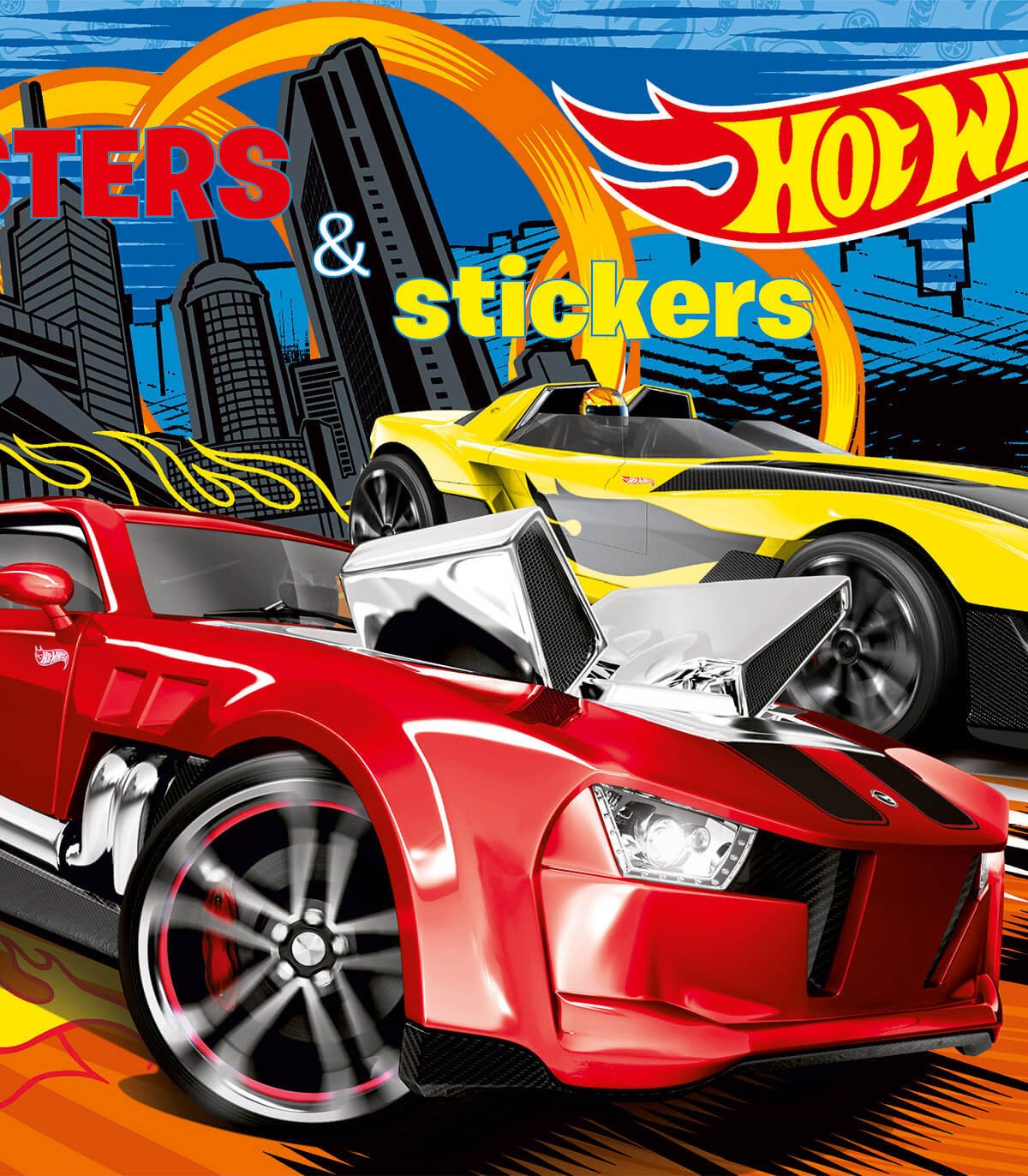 Голям албум книжка за оцветяване + стикери hot wheels 32 стр. 2 вида