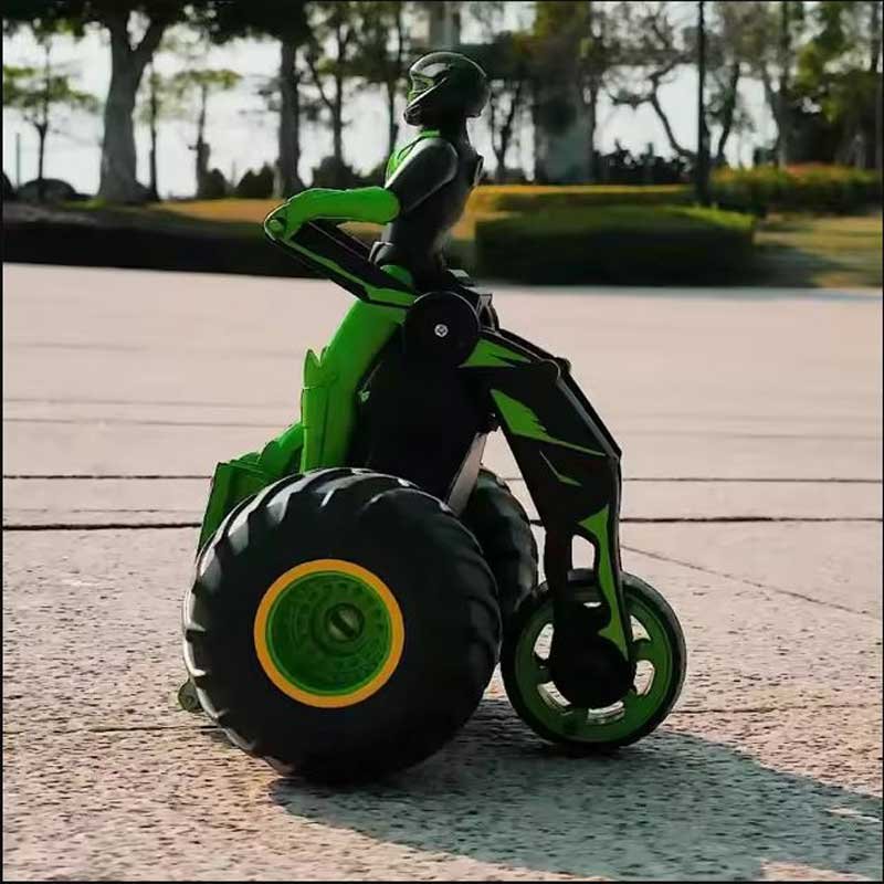 АТВ за дрифтове с 360° въртене, звукови и светлинни ефекти, RC, зелено - Image 4