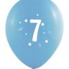 Балони 10 бр. 12" - 30 см с печат - цифра 7