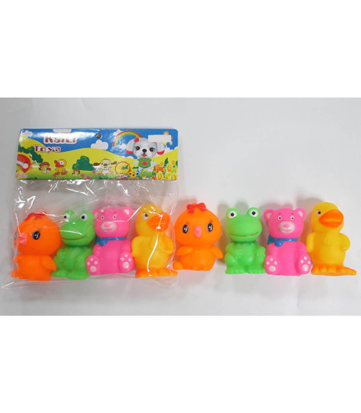 Бебешки гумени играчки kaili с мече 4 бр. в плик