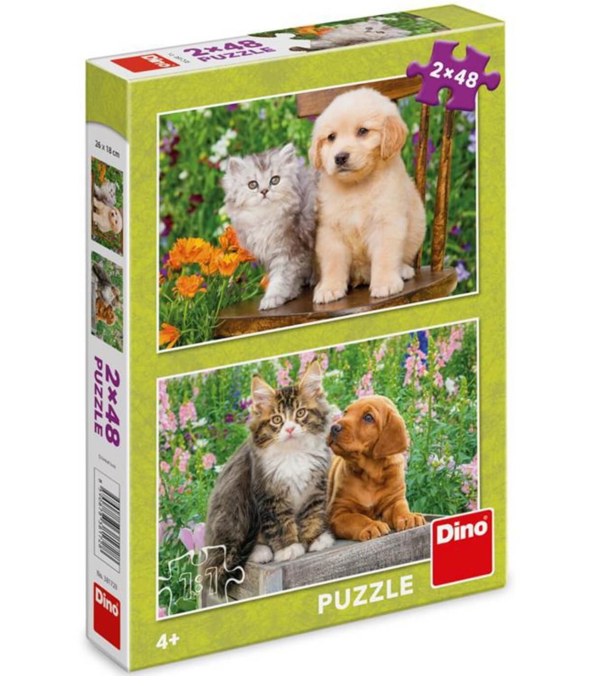 Детски пъзел куче и котка 2x48 части - Image 3