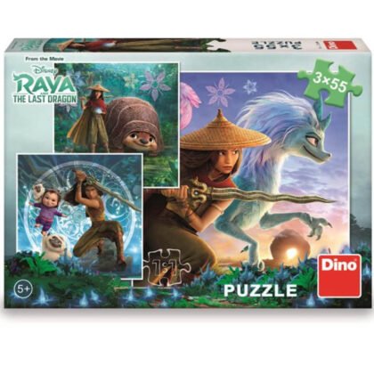 Детски пъзел raya and the last dragon 3x55 части