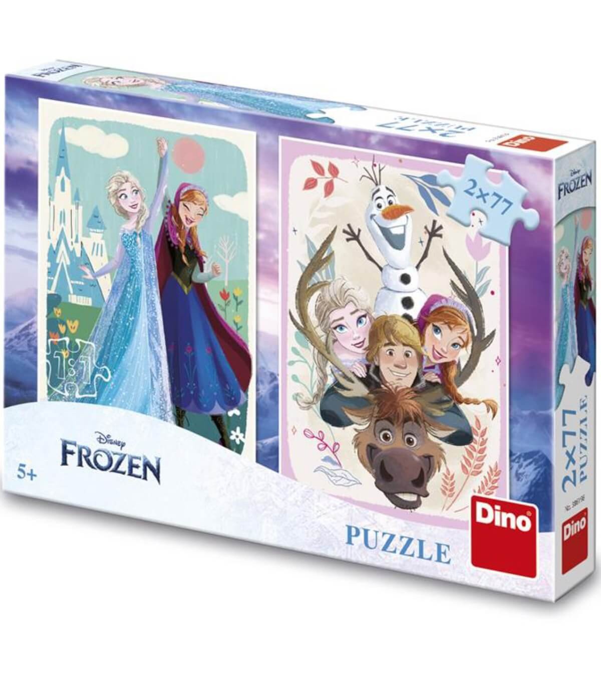 Детски пъзел frozen: anna & elsa 2x77 части