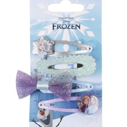 Фиби за коса 4 бр. с панделка на картон frozen