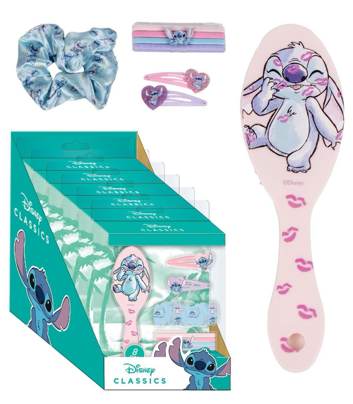 Четка с аксесоари за коса stitch