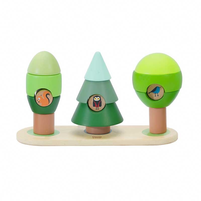 Дървена играчка - кубчета за нанизване Гора - Image 5