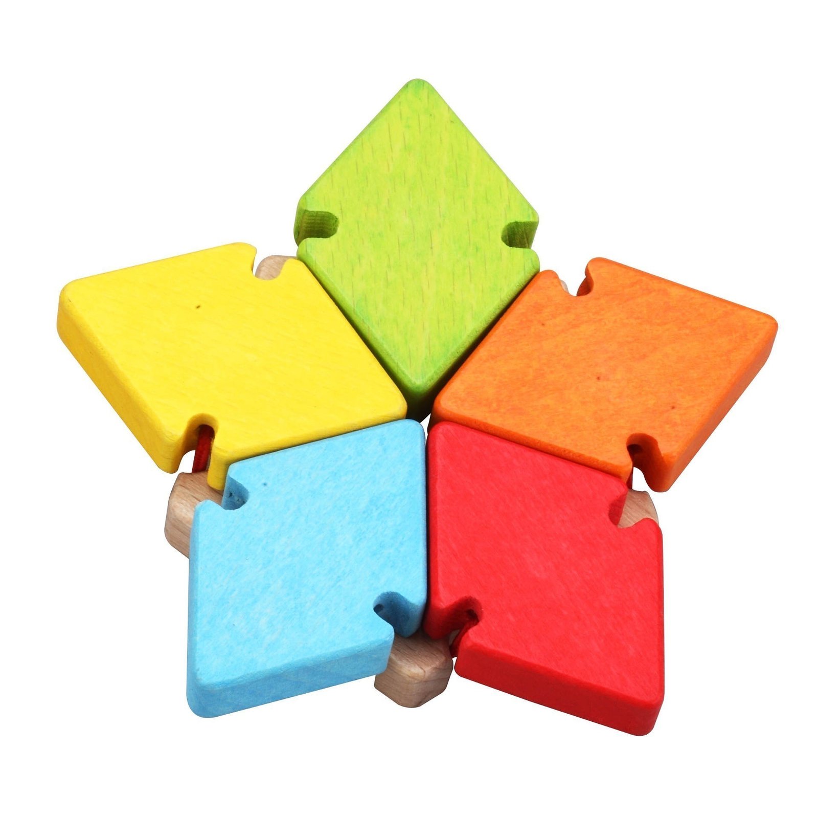 Дървена играчка цвете с огледало - Image 10