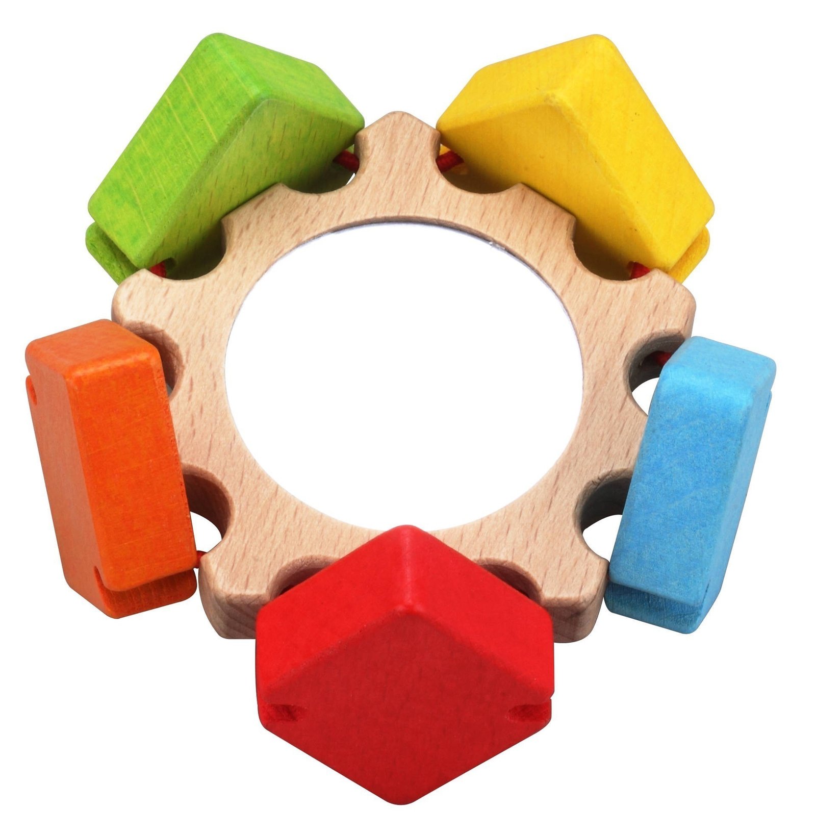 Дървена играчка цвете с огледало - Image 8