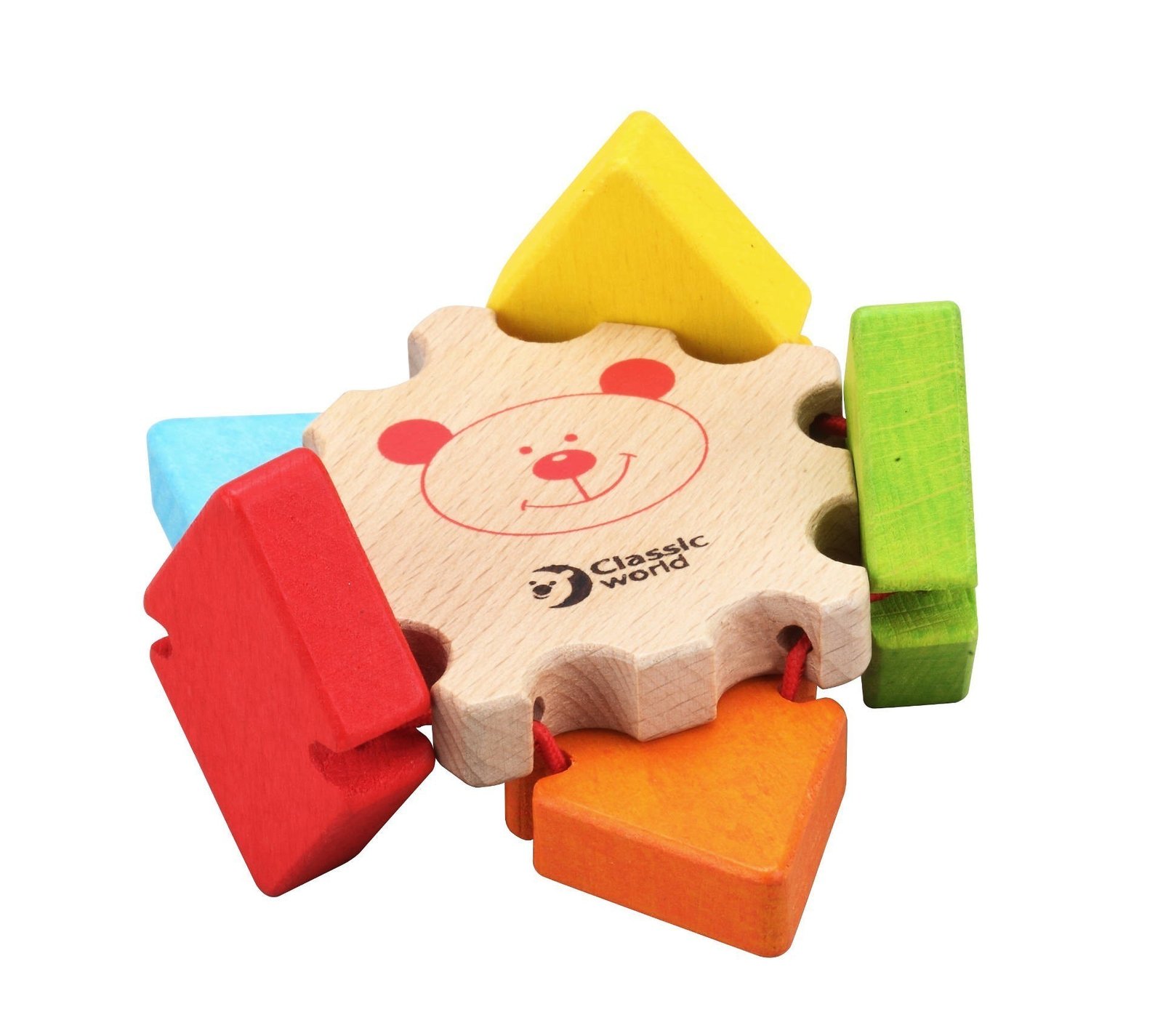 Дървена играчка цвете с огледало - Image 4