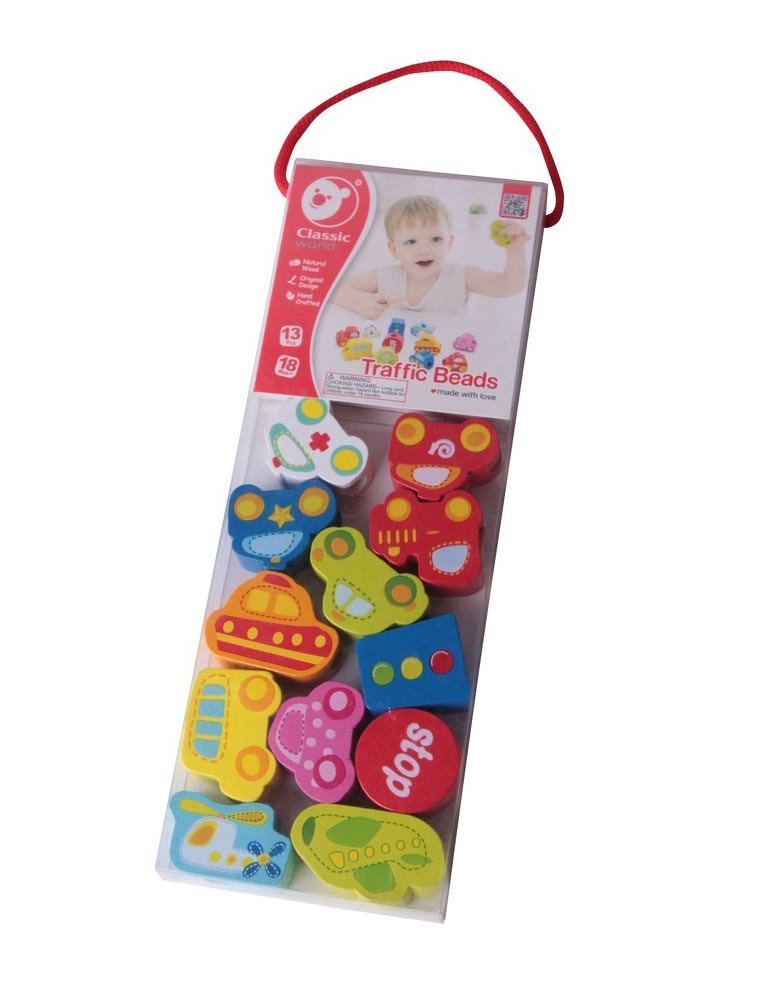 Дървена играчка за нанизване - Превозни средства - Image 6