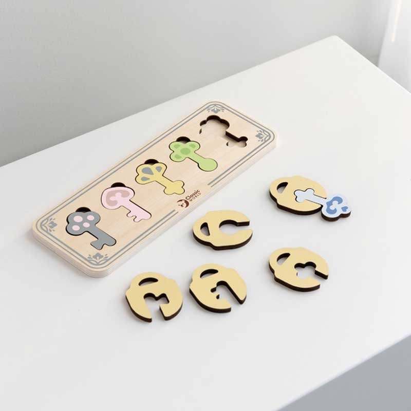 Детска дървена игра - Цветните ключове от замъка - Image 4